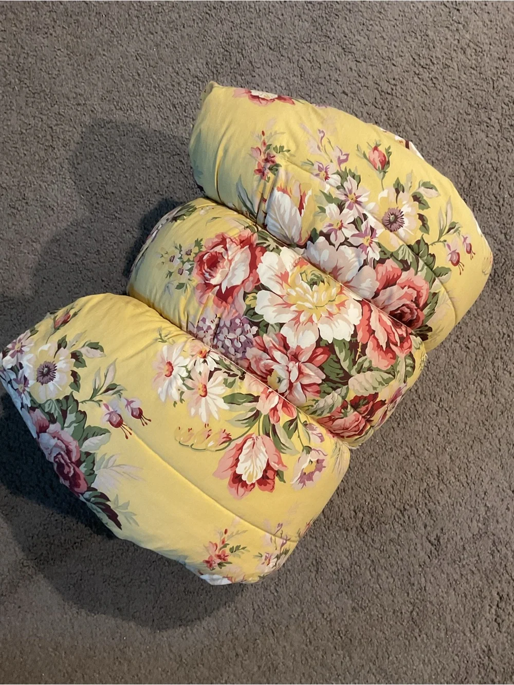 Ralph Lauren Sophie Vintage Yellow Floral Full/Queen Comforter Country Cottage